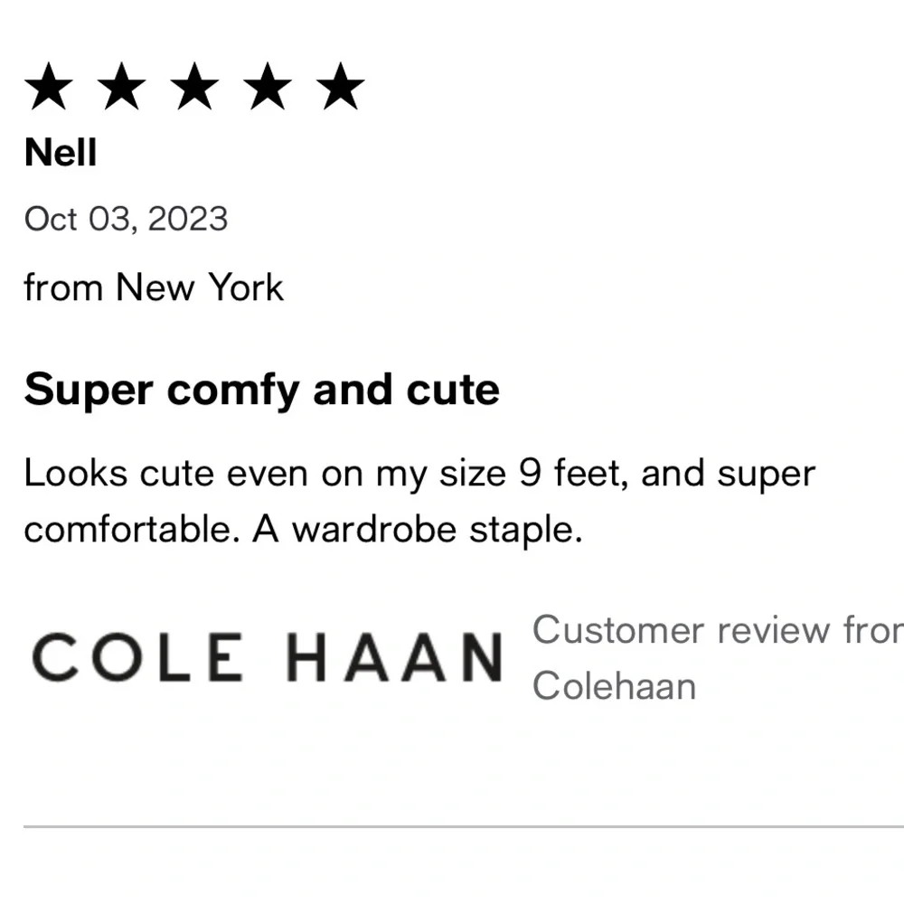 Cole Haan absolutely comfortable